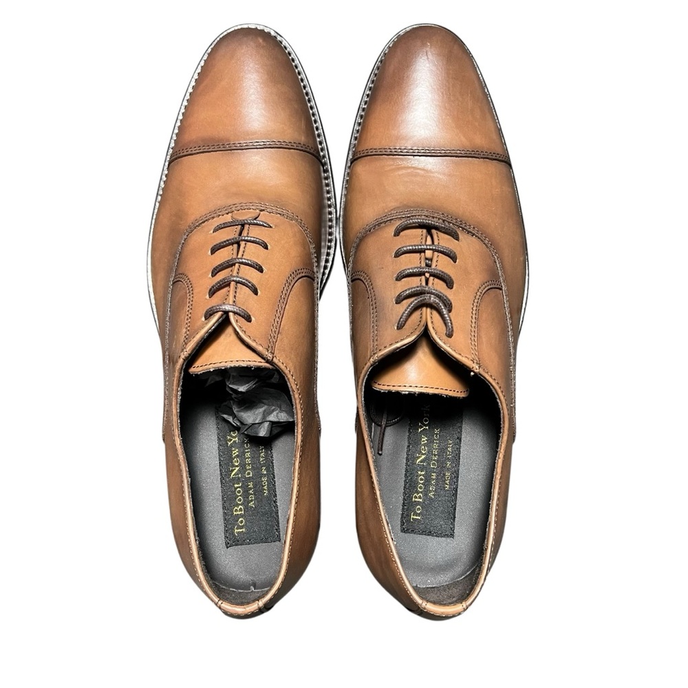 To Boot New York Caufield Cap Toe Oxford Brown Cuoio Men’s Size 9.5